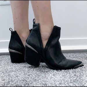 Jeffrey Campbell Cromwell Bootie Black Leather